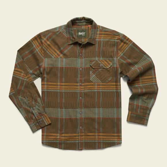 Howler Brother's Hawker’s Flannel Conor Plaid Forage 2XL XXL $89 NEW NWT Gaucho - Picture 2 of 10
